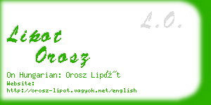lipot orosz business card